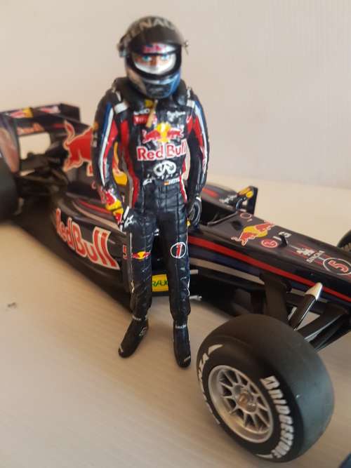 Sabastian Vettel 1 in 18 scale figurine