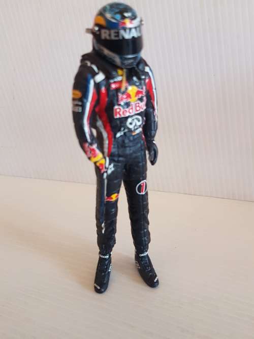 Sabastian Vettel 1 in 18 scale figurine