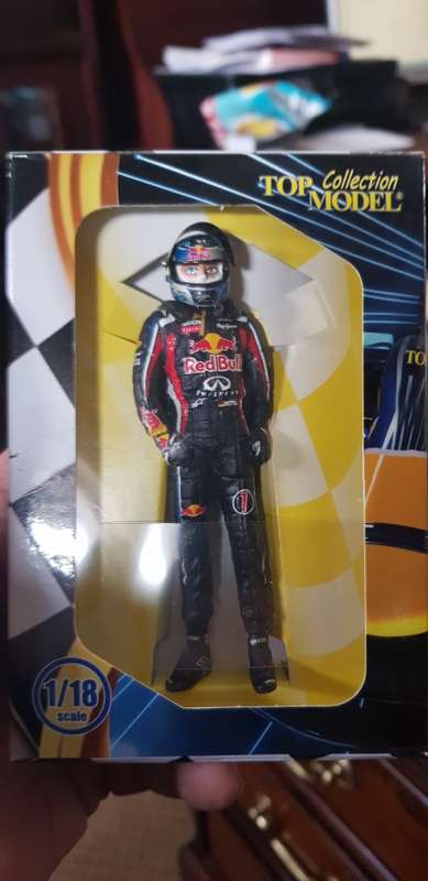 Sabastian Vettel 1 in 18 scale figurine