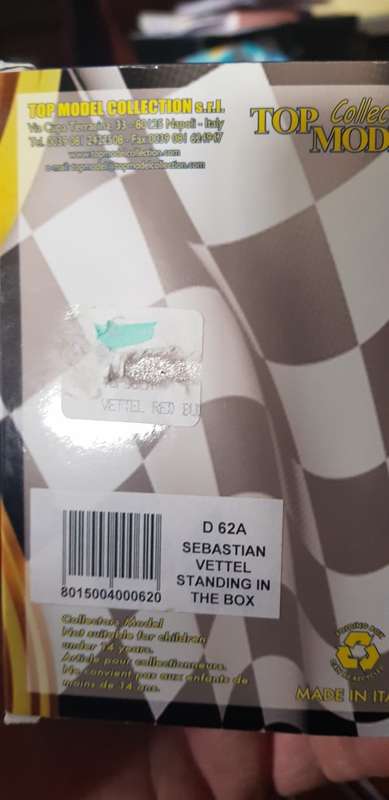 Sabastian Vettel 1 in 18 scale figurine
