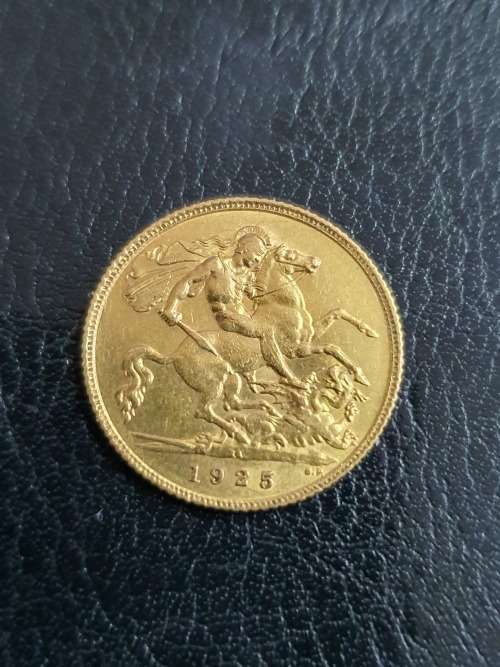King George V 1925 half sovereign