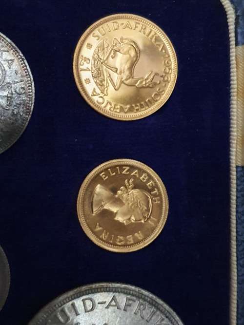 1953 South African Proof long set includes gold