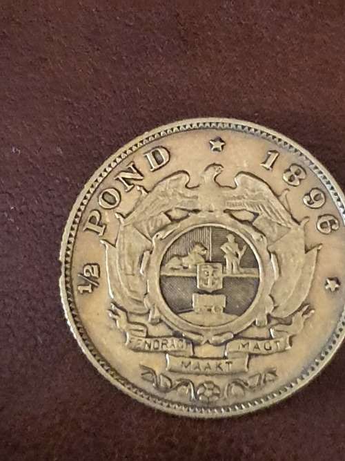 ZAR 1896 half pond