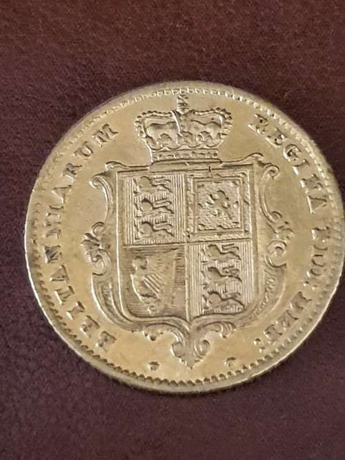 1858 Queen Victorian half Sovereign