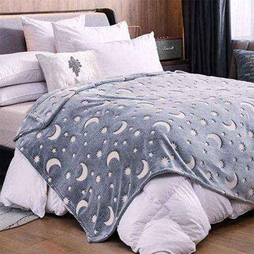Moon Luminous Blanket Magic Glow In The Dark Blanket Star Super Soft With Free Delivery