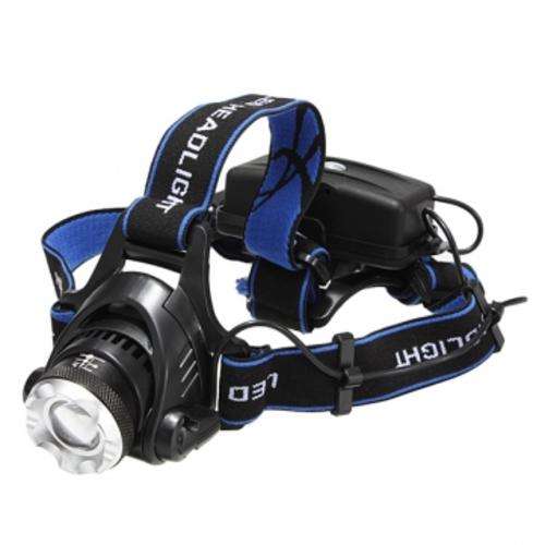 CREE XML T6 1200 lumen Zoomable Adjustable LED Headlamp Headlight with batteries, charger