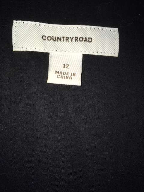 Black Embellished Country Road Silk Dress