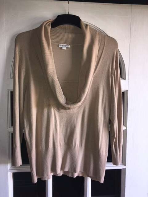 Camel colour Queenspark cowl neck top