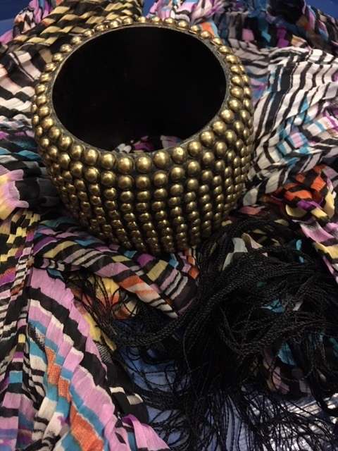 Bronze studded ethnic bangle