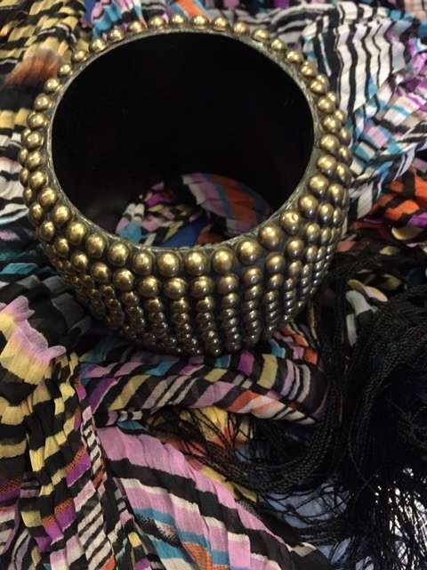 Bronze studded ethnic bangle