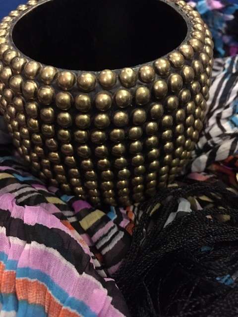 Bronze studded ethnic bangle