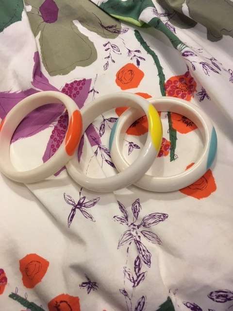 3 colour bubble bangles
