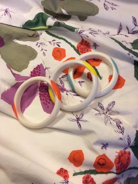 3 colour bubble bangles