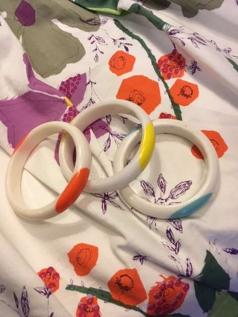 3 colour bubble bangles