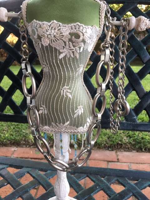 Adjustable Silver Chrome Chain Belt