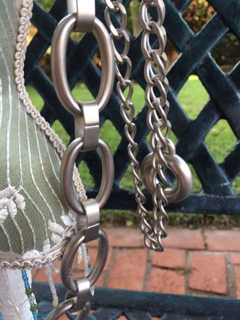Adjustable Silver Chrome Chain Belt