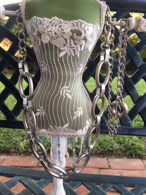 Adjustable Silver Chrome Chain Belt