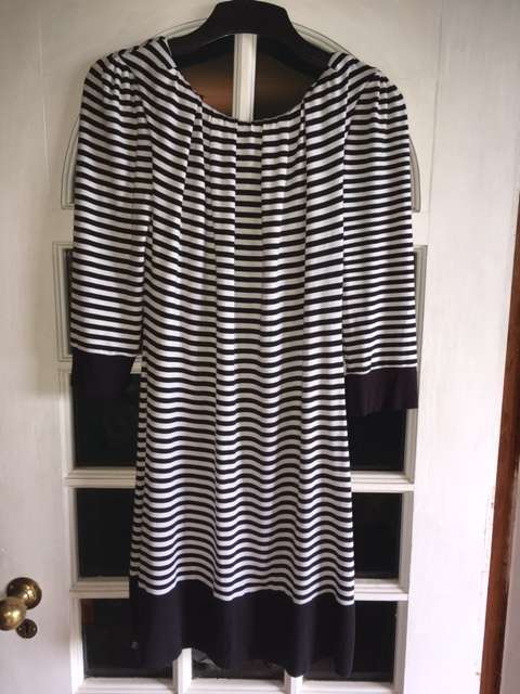 Jo Borkett Black and White Stripe Dress