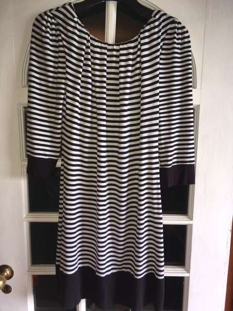 Jo Borkett Black and White Stripe Dress