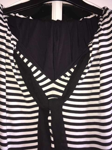 Jo Borkett Black and White Stripe Dress