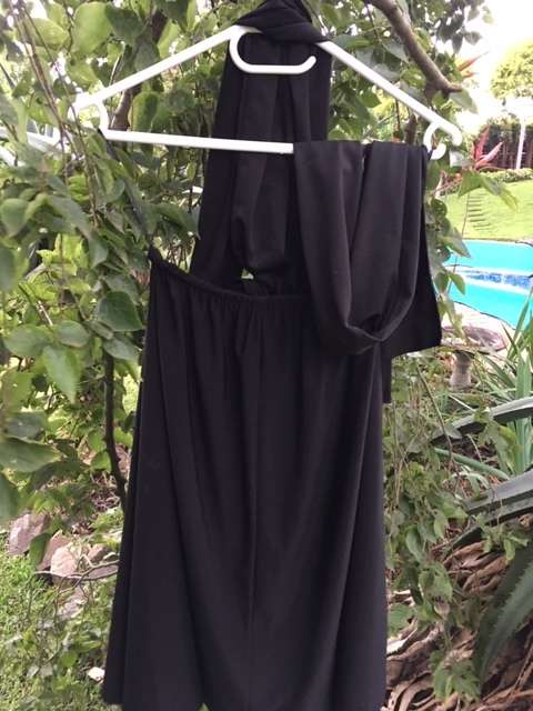 Black Infinity Wrap Dress