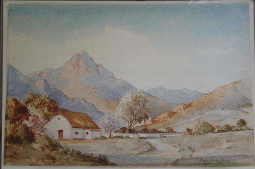 R1 START!! MINT CONDITION GABRIEL DE JONGH WATERCOLOUR!!!