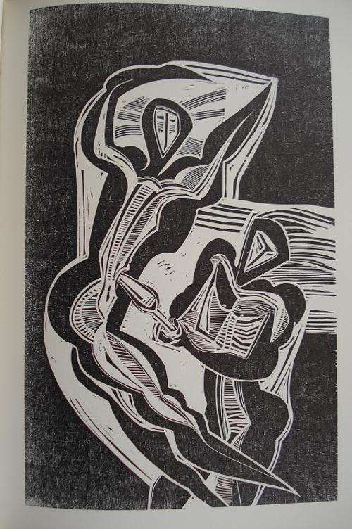 CRAZY R1 START!!!!! SIGNED AND DATED Cecil Skotnes woodcut!!