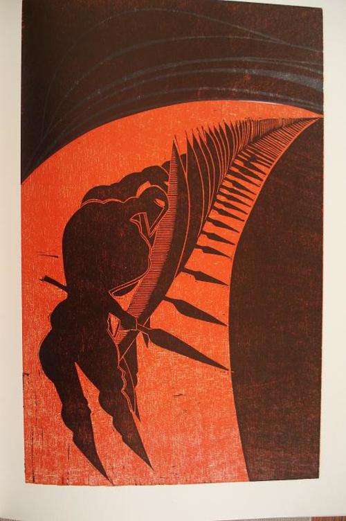 CRAZY R1 START!!! Fantastic signed and numbered Cecil Skotnes woodcut: