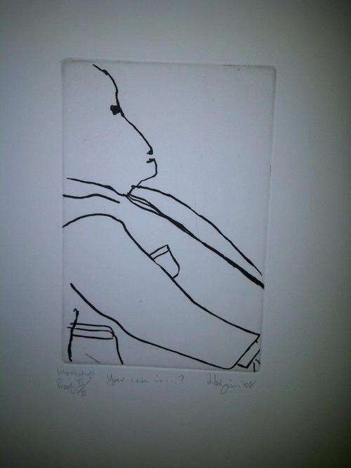 Robert Hodgins etching: