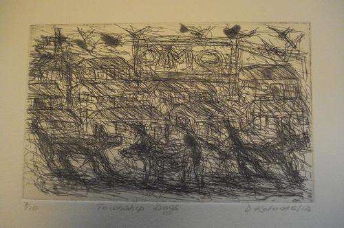 David Koloane etching: