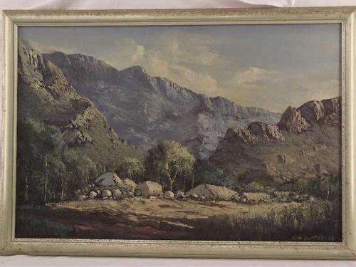 Dan du Toit OIL ON BOARD - CRAZY R1 START - STUNNING ART WORK!