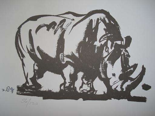 Zakkie Eloff silkscreen - SIGNED & NUMBERED - must go R1: