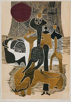 LUCKY SIBIYA GIVE-AWAY (signed, dated & numbered woodblock)!!!!
