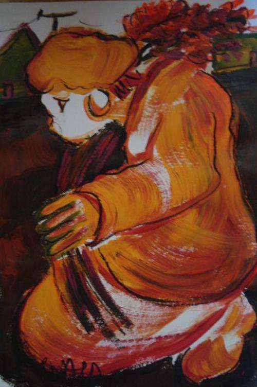 LYNETTE BARNARD BARGAIN!!!!! OIL ON PAPER!!! CRAZY R1 START!!!