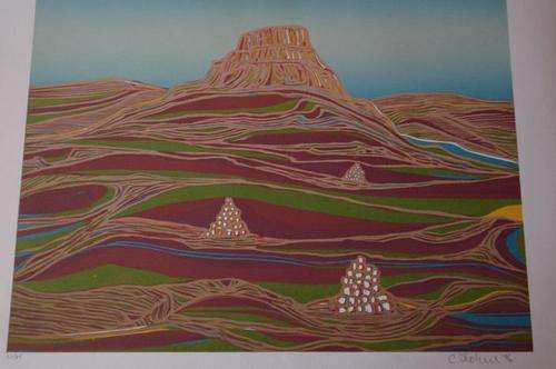 CECIL SKOTNES - CRAZY R1 START!! SIGNED AND NUMBERED WOODCUT!!