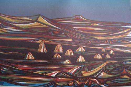 CECIL SKOTNES - CRAZY R1 START - SIGNED AND NUMBERED WOODCUT!!!!