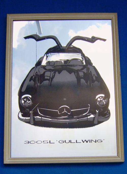 Mercedes Benz 300SL Gullwing Mirror 22x32cm (2/08)
