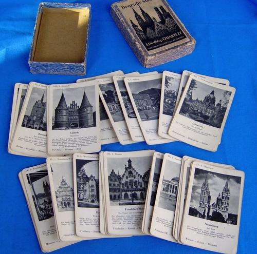 60 years old playing-cards Cards quartet German Cities (MB25)