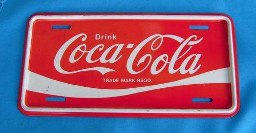 USA Coca Cola Number Plate (10/34)