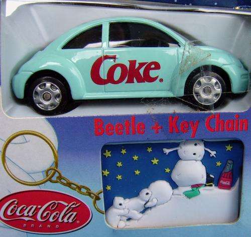 Coca Cola Key Ring and Coca Cola Die Cast VW Beetle  (11/29)
