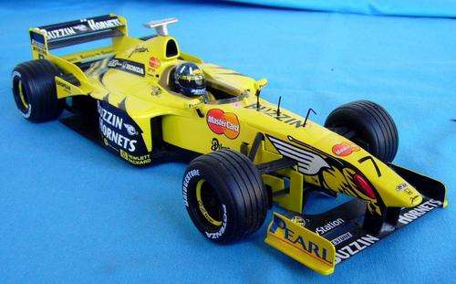 F1 Jordan Mugen Honda 199 Driver Damon Hill 1999 size 1:18 made by Hotwheels