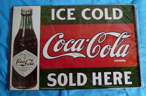 Coca Cola Metal Sign 45 X 30cm (23/04)
