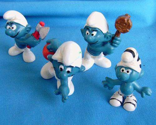 4 different Peyo Smurfs Schleich Bully (23/38)