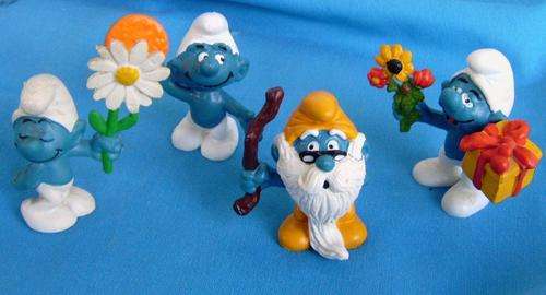 4 different Peyo Smurfs Schleich Bully (23/37)