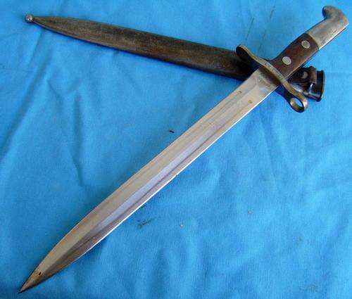 Original Swiss M1918 (K11) Bayonet made by Waffenfabrik Neuhausen (26/27)