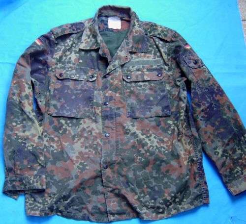 Original German Army Bundeswehr camo Shirt size M (4c/50)