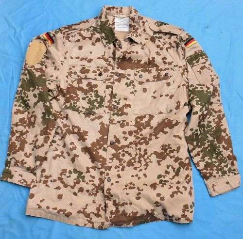 Original German Army Bundeswehr Desert camo Shirt size L (6c/30)