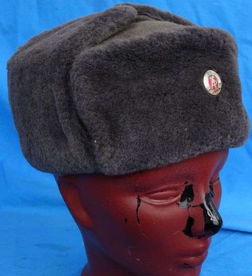 Original east german Army NVA winter Cap size 56  (8c/10 (b))