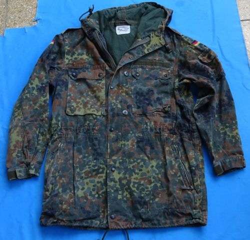 Original German Army Bundeswehr camo Winter Parka size S  (9c/14)