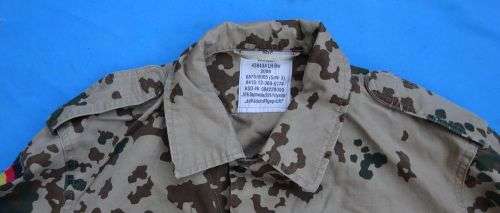 Original German Army Bundeswehr Desert camo Shirt size S  BW size 3 (9c/34)